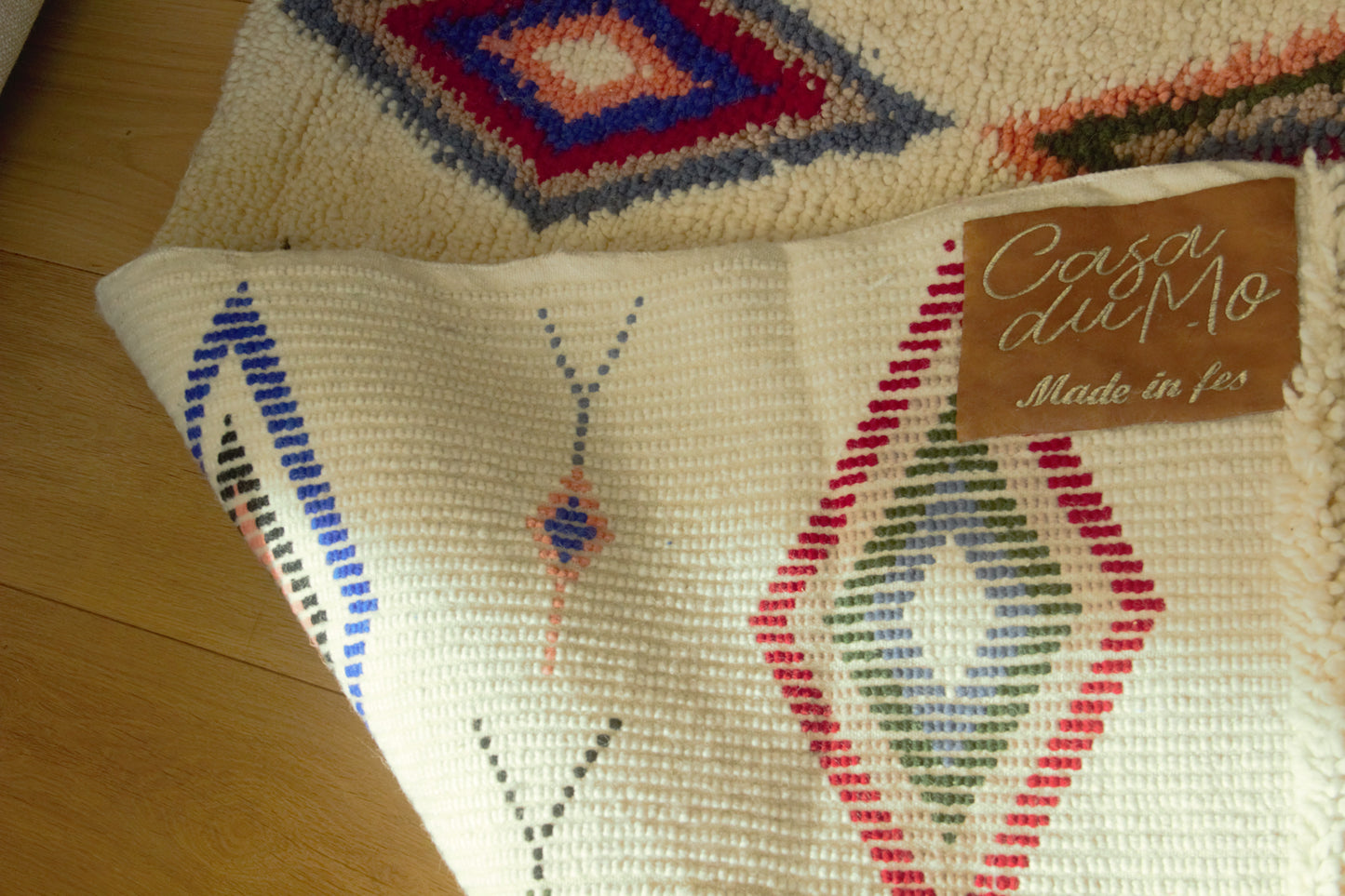 Berber Vloerkleed – "Noor" - Handgemaakt in Fes