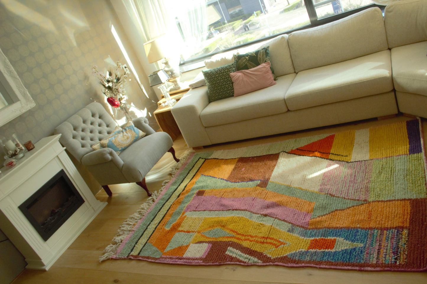 Berber Vloerkleed "Rihana"  – Handgemaakt in Fes