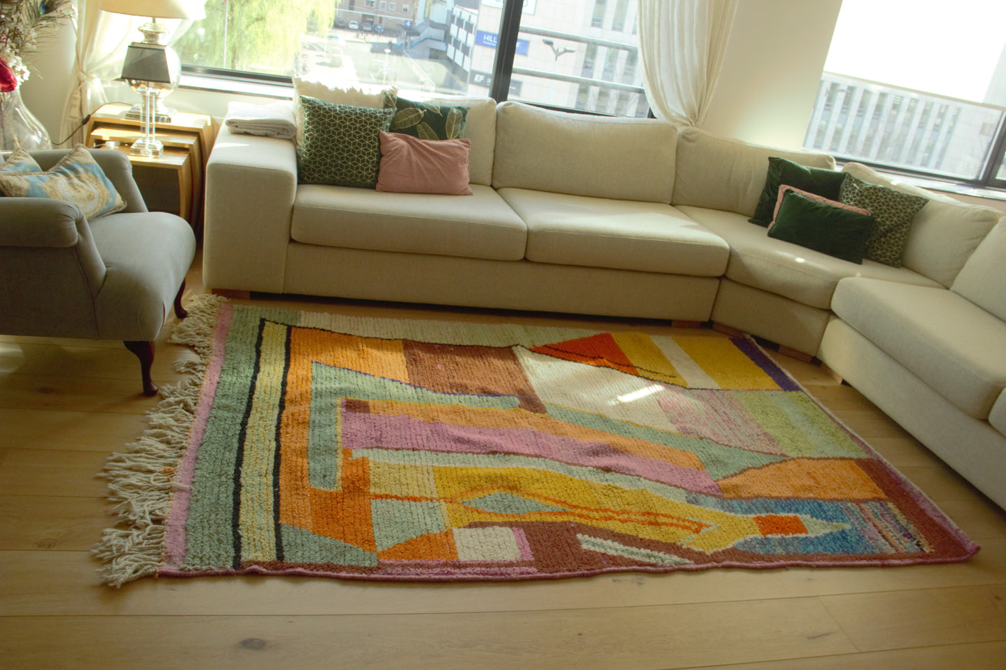 Berber Vloerkleed "Rihana"  – Handgemaakt in Fes