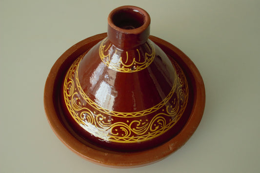 Layla – Geglazuurde Tajine met Gouden Patronen