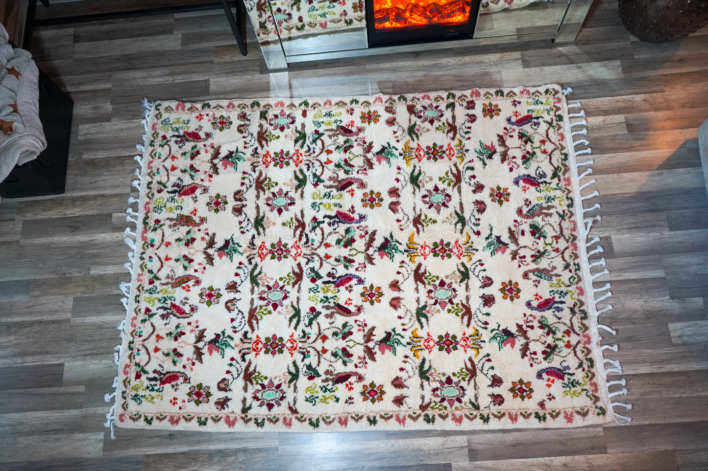 Berber Vloerkleed "Jasmina" – Handgemaakt in Fes