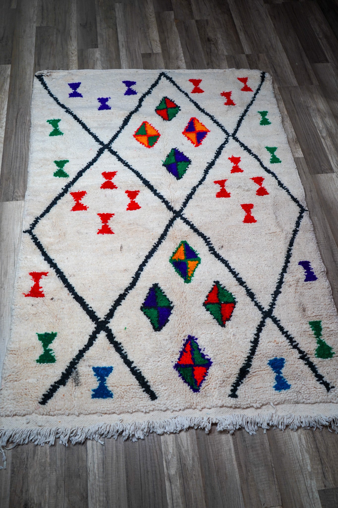 Berber Vloerkleed "Ziri" – Handgemaakt in Fes